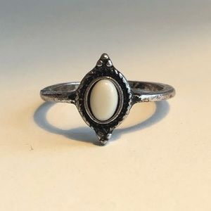 White & Silver Ring